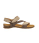 El Naturalista Leren sandalen N5810S Panglao beige