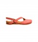 El Naturalista Panglao Pink Leather Sandals
