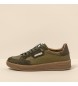 El Naturalista Sneakers i læder N5842 Multi Material mørkegrøn