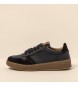 El Naturalista Sneakers in pelle N5844 Wax Nappa-Seta Scamosciata nera