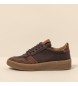 El Naturalista Sneakers in pelle N5844 Wax Nappa-Seta Scamosciato marrone