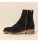 El Naturalista Leather ankle boots N5940 Silk Suede black