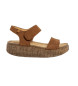 El Naturalista Usnjene sandale N5970 Shinrin rjave barve -Tlaka klin 5cm