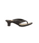 El Naturalista Leather Sandals N5991S Igusa black -Heel Height 5cm