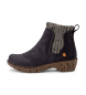 El Naturalista Pleasant Ocean blue leather ankle boots