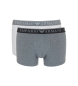 Emporio Armani Confezione da 2 boxer Endurance grigi, bianchi