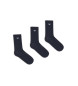 Emporio Armani Set van 3 korte marine sokken