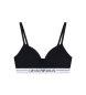 Emporio Armani Reggiseno a triangolo imbottito nero Emporio Armani Reggiseno a triangolo imbottito nero