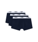 Emporio Armani Set 3 Logo EA Boxer Briefs navy