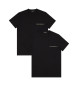 Emporio Armani Conjunto de 2 t-shirts casuais pretas