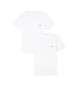 Emporio Armani Set de dos camisetas con cuello V blanco