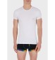 Emporio Armani Regenbogen-T-Shirt weiß