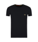 Emporio Armani Regenbogen-T-Shirt schwarz