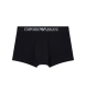 Emporio Armani Boxer noir en maille extensible Emporio Armani Boxer noir en maille extensible