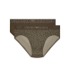 Emporio Armani Set di 2 slips Usa marrone verdastro