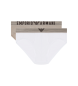 Emporio Armani Set 2 Briefs Eco white, taupe