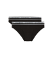 Emporio Armani Pack 2 Black Iconic Panties