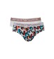 Emporio Armani Set di 2 slip con logo arcobaleno multicolore