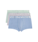 Emporio Armani 3-pack Glänsande boxershorts blå, nude, grön