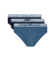 Emporio Armani Set 3 Slips Fit blau, marineblau