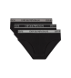 Emporio Armani Satz 3 schwarze Design-Slips