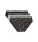Emporio Armani Set 3 slips Logo noir, vert, gris