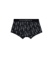 Emporio Armani BÓXER PANTS WITH LOGO PRINTED ALL OVER THE GARMENT black