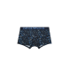 Emporio Armani Boxer de Microfibra estampada integral marino