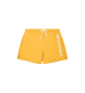 Emporio Armani Swimming costume shorts with vertical embroidered logo in yellow