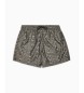 Emporio Armani Badeanzug aus grauem Jacquard-Strick