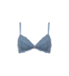 Emporio Armani Eternal Lace padded triangle bra in recycled lace ASV Grey