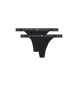 Emporio Armani Set of 2 thongs Iconic Logoband Black