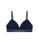 Emporio Armani Reggiseno a triangolo imbottito blu navy Emporio Armani Reggiseno a triangolo imbottito blu navy