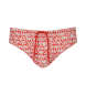 Emporio Armani Rood slipje met volledig logo zwempak rood