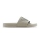 Emporio Armani PVC-Flip-Flops mit taupefarbener Maxi-Adler-Prgung  