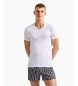 Emporio Armani Camiseta Soft Modal blanco