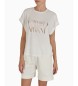 Emporio Armani Strand-T-Shirt weiß