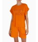 Emporio Armani Devore orangefarbenes T-shirt
