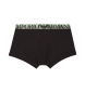 Emporio Armani Bawełniane bokserki Superfine w kolorze czarnym  