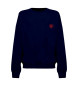 Family First Sweatshirt Heart navy