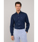 Façonnable Navy Poplin Shirt