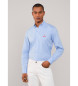 Faonnable Camisa Spring Oxf azul