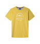 Façonnable Fish Front Print T Shirt yellow