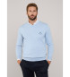 Façonnable Pull Cosilk Crew Birdie bleu