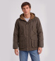 Filson Parka Waxed Mountain verde-marrone