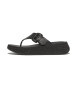 Fitflop F-mode Espadrille-sandaler i læder, sort