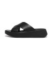 Fitflop F-Mode sandálias de couro preto