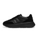 Fitflop Sapatos de couro F-Mode T-Toe Wave Shoes preto Fitflop Sapatos de couro F-Mode T-Toe Wave Shoes preto