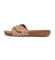 Fitflop iQushion brown leather slingback sandals