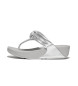 Fitflop Silver Padded Knot leather sandals